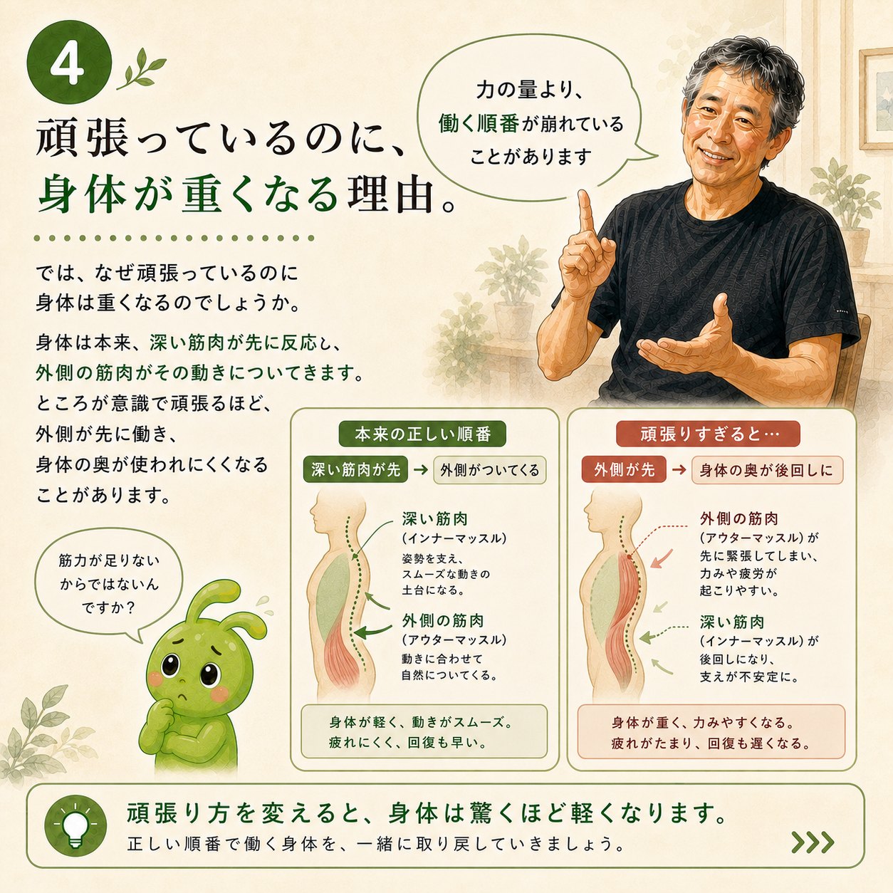 頑張っているのに身体が重くなる理由