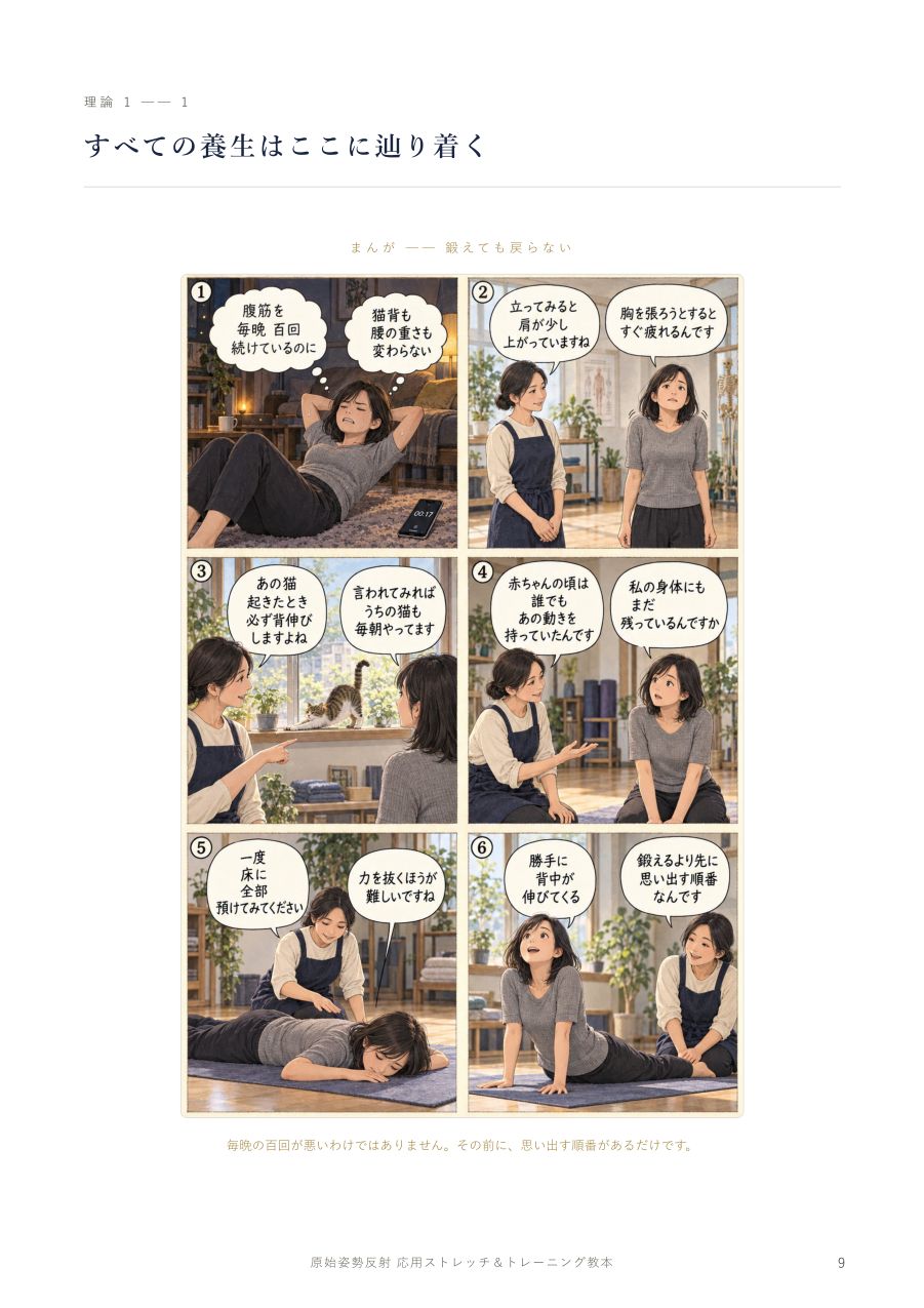 第一章のまんが 鍛えても戻らない