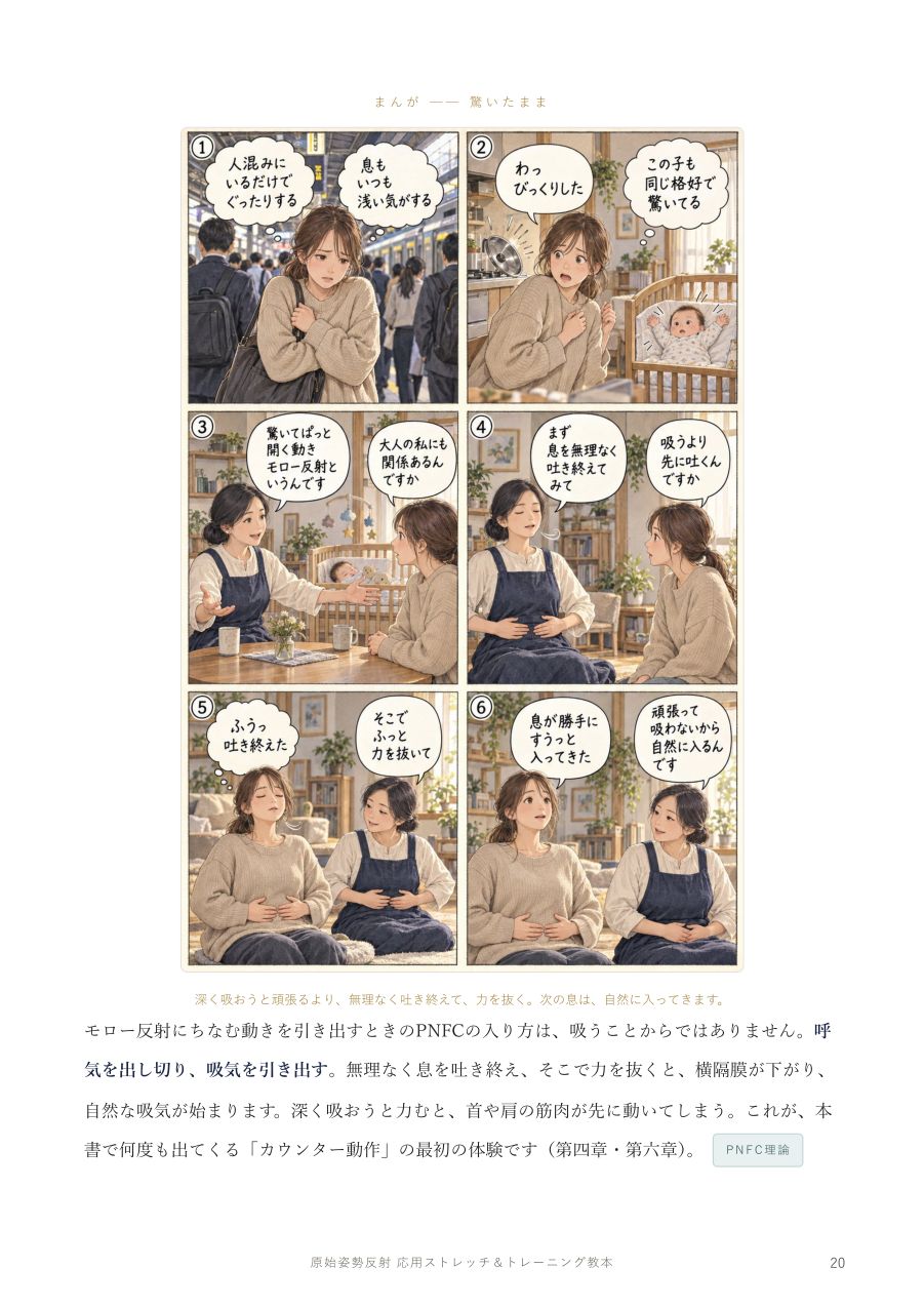 第二章のまんが 驚いたまま